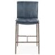Mayer Ocean Blue Leather Upholstered Counter Height Stool