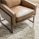 Ken Tan Leather Upholstered Accent Chair