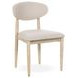 Tiber Cream Washed Upholstered Dining Chair Set of 2