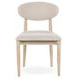 Tiber Cream Washed Upholstered Dining Chair Set of 2