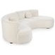Octavia Vanilla 2 Piece Modular Sectional with Pillows