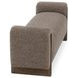 Sierra Bronzed Cocoa Upholstered 60" Accent Bench