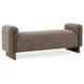 Sierra Bronzed Cocoa Upholstered 60" Accent Bench