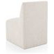 Brighton Beige Vanilla Upholstered Dining Chair with Casters
