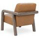 Reyna Tan Leather Upholstered Accent Chair