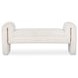 Ada Ivory Fleece Upholstered 58" Accent Bench