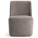 Senna Smoke Taupe Upholstered Dining Chair with Casters