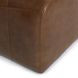 Brighton Rich Cocoa Leather Upholstered Dining Chair with Casters