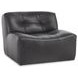Gabriel Black Leather Upholstered Accent Chair