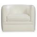 Menard Ivory Leather Upholstered Accent Chair