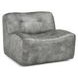 Gabriel Storm Gray Leather Upholstered Accent Chair