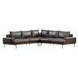 Largo Storm Leather 3 Piece Modular Sectional