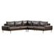 Largo Storm Leather 3 Piece Modular Sectional