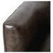 Menard Slate Leather Upholstered Accent Chair