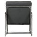 Topanga Graphic Charcoal Leather Upholstered Accent Chair