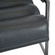 Topanga Graphic Charcoal Leather Upholstered Accent Chair