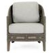 Jasmin Pearl Gray Oatmeal Upholstered Accent Chair