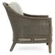 Jasmin Pearl Gray Oatmeal Upholstered Accent Chair