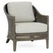 Jasmin Pearl Gray Oatmeal Upholstered Accent Chair