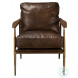Christopher Brown Leather Club Chair