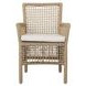 Brisbane White Upholstered Outdoor Dining Chair
