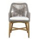 Marley White Upholstered Outdoor Dining Chair