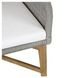 Marley White Upholstered Outdoor Dining Chair