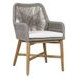 Marley White Upholstered Outdoor Dining Chair