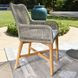 Marley White Upholstered Outdoor Dining Chair