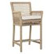 Brisbane Natural Upholstered Outdoor Counter Height Stool