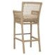 Brisbane Natural Upholstered Outdoor Bar Stool