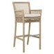 Brisbane Natural Upholstered Outdoor Bar Stool