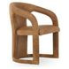 Archie Maple Brown Leather Upholstered Dining Chair