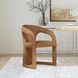 Archie Maple Brown Leather Upholstered Dining Chair