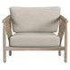 Leo Taupe Upholstered Outdoor Accent Chair