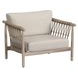 Leo Taupe Upholstered Outdoor Accent Chair