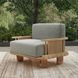 Hudson Gray Upholstered Outdoor Accent Chair