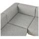 Hudson Gray 6 Piece Outdoor Modular Sectional with Ottoman