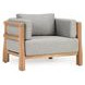 Aston Gray Upholstered Outdoor Accent Chair