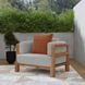 Aston Gray Upholstered Outdoor Accent Chair