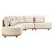 Isla Beige 5 Piece Outdoor Modular Sectional with Pillows