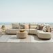 Isla Beige 5 Piece Outdoor Modular Sectional with Pillows