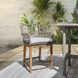 Paulo Gray Upholstered Outdoor Counter Height Stool