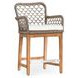 Paulo Gray Upholstered Outdoor Counter Height Stool