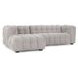Walter Heathered Gray 2 Piece Modular Sectional with LAF Chaise