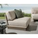 Livia Taupe Upholstered Outdoor Accent Chair