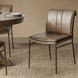 Mayer Adobe Tan Leather Upholstered Dining Chair Set of 2