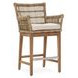 Valerie Natural Upholstered Outdoor Counter Height Stool