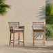 Valerie Natural Upholstered Outdoor Counter Height Stool