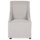 Warwick Sandy Tan Upholstered Dining Chair with Casters